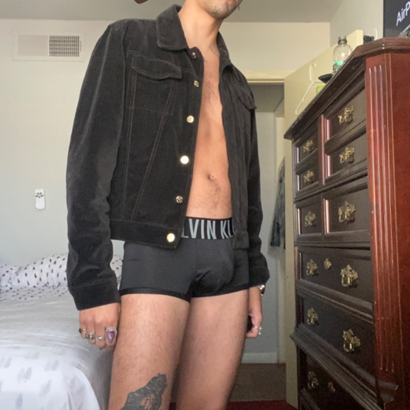 YSL Rive Gauche Suede Mens Jacket - Picture 2 of 5